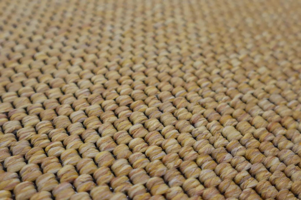 Kusový koberec Nature terra kruh, 67x67 (priemer) kruh, oranžová, chodba / predsieň, Timzo