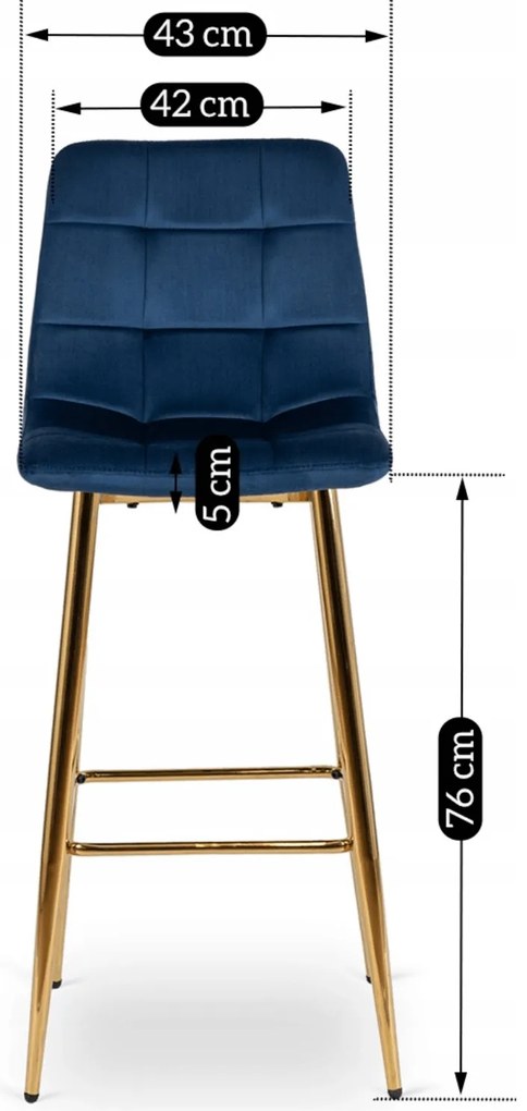 PROXIMA.store - Jedálenská barová stolička ARIEL FARBA: sivá