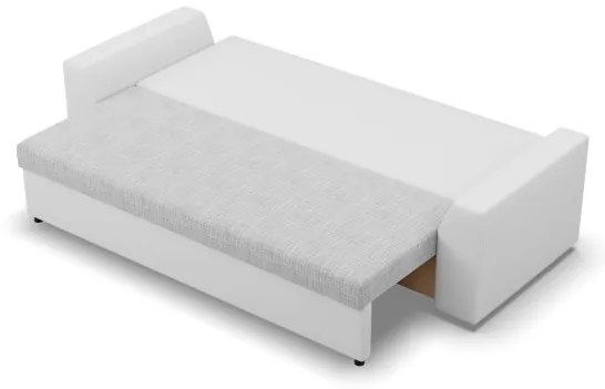 Trojmiestna rozkladacia sedačka LUGO sivá / biela