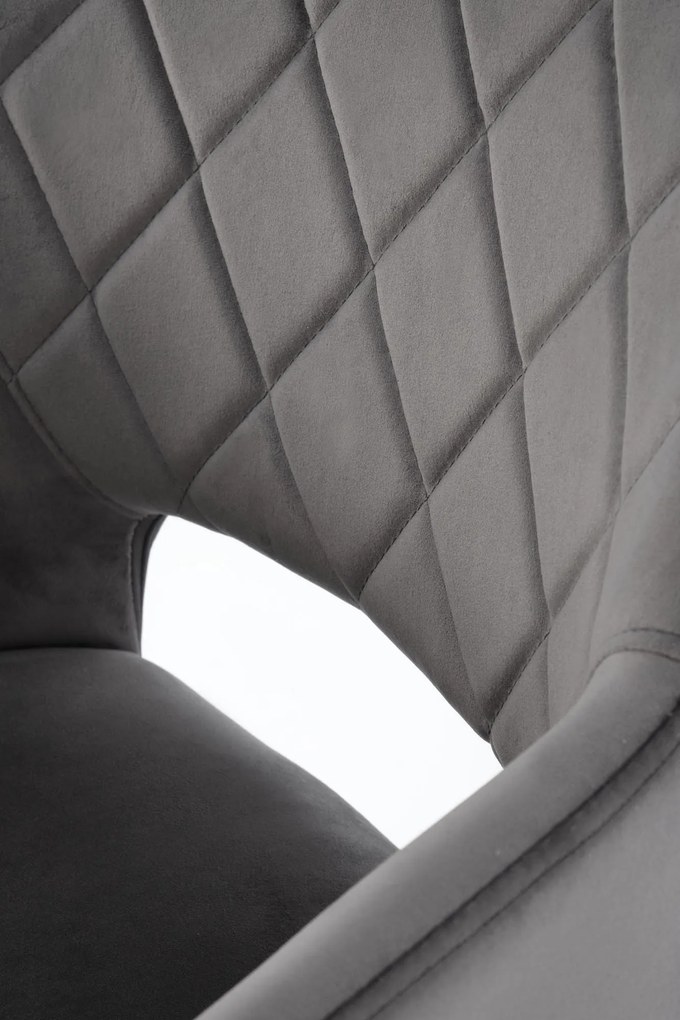 Jedálenská otočná stolička BELEN - šedá