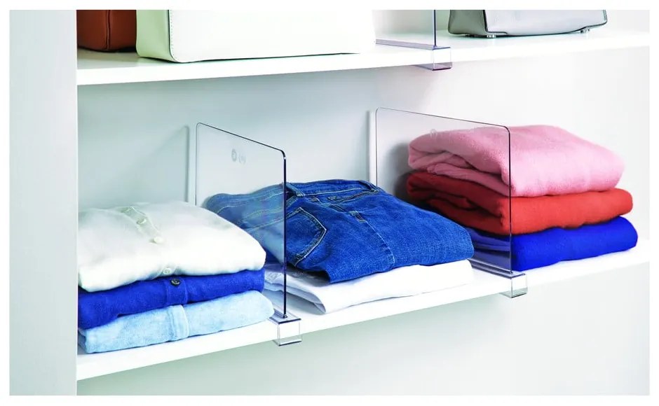 Transparentný rozdeľovač políc iDesign The Home Edit, dĺžka 30,9 cm