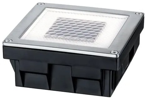 Vonkajšie solárne svietidlo PAULMANN Zemní zápustné svítidlo Solar Cube LED ušlecht.ocel 1ks 93774