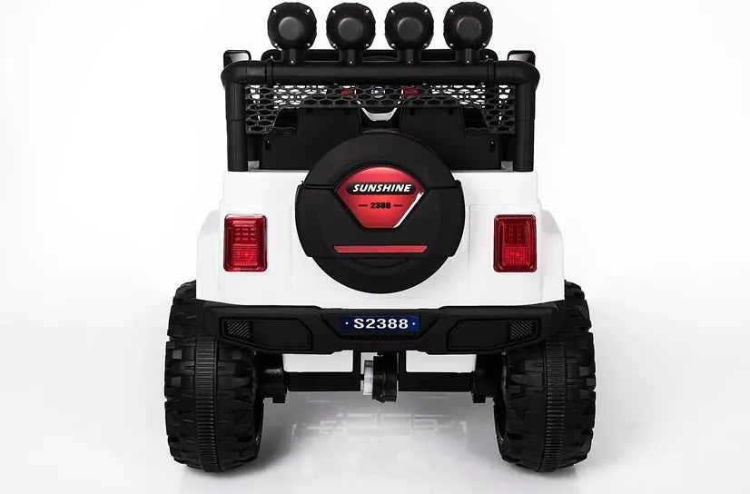 LEAN CARS Elektrické autíčko Jeep S2388 biele 4x45W