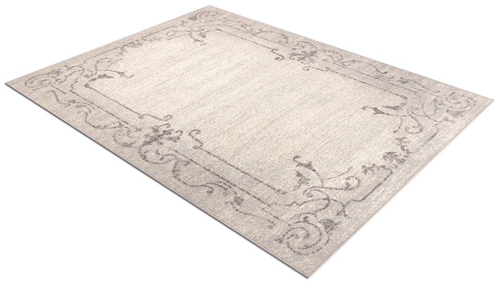 Koberec vlnený ANGEL 6623 / 52022 ornament, s rámom, béžový