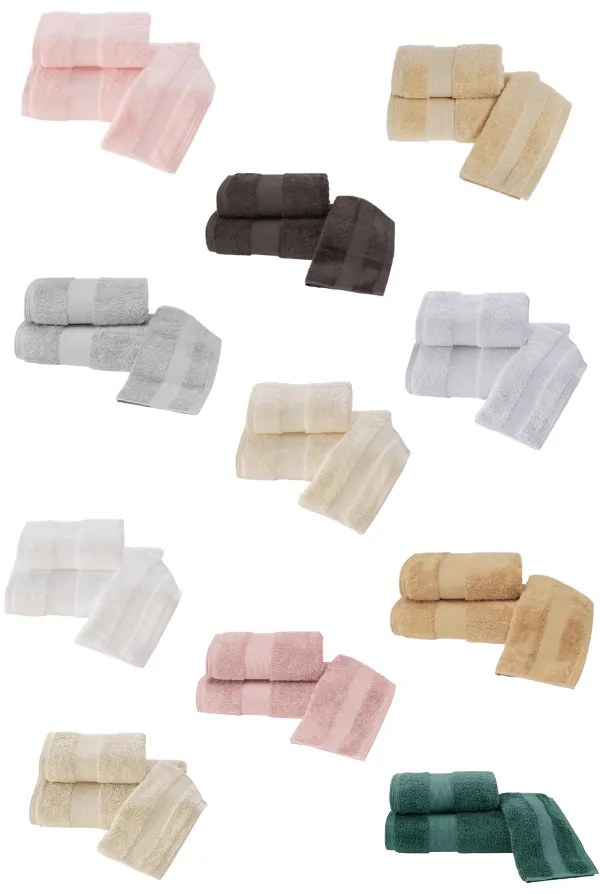 Soft Cotton Luxusné uterák DELUXE 50x100cm Svetlo šedá