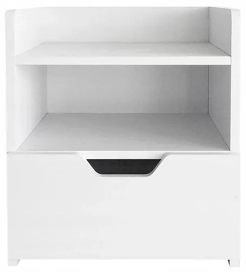 Nočný stolík- biely | 45x34x40 cm