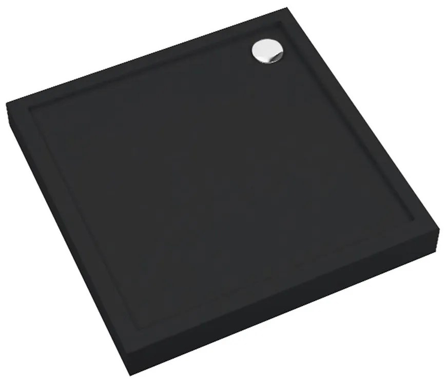 Vanička štvorcová Black Mat 90x90x12 Espera Plus AQM4631CMG