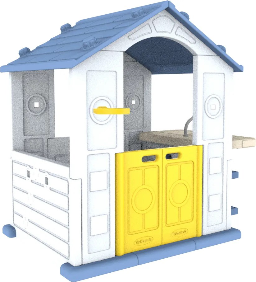 Ramiz Dom s košom a umývadlom Modrá strecha