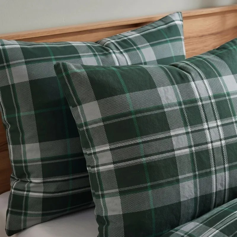 Flanelové obliečky Plaid Green EMI