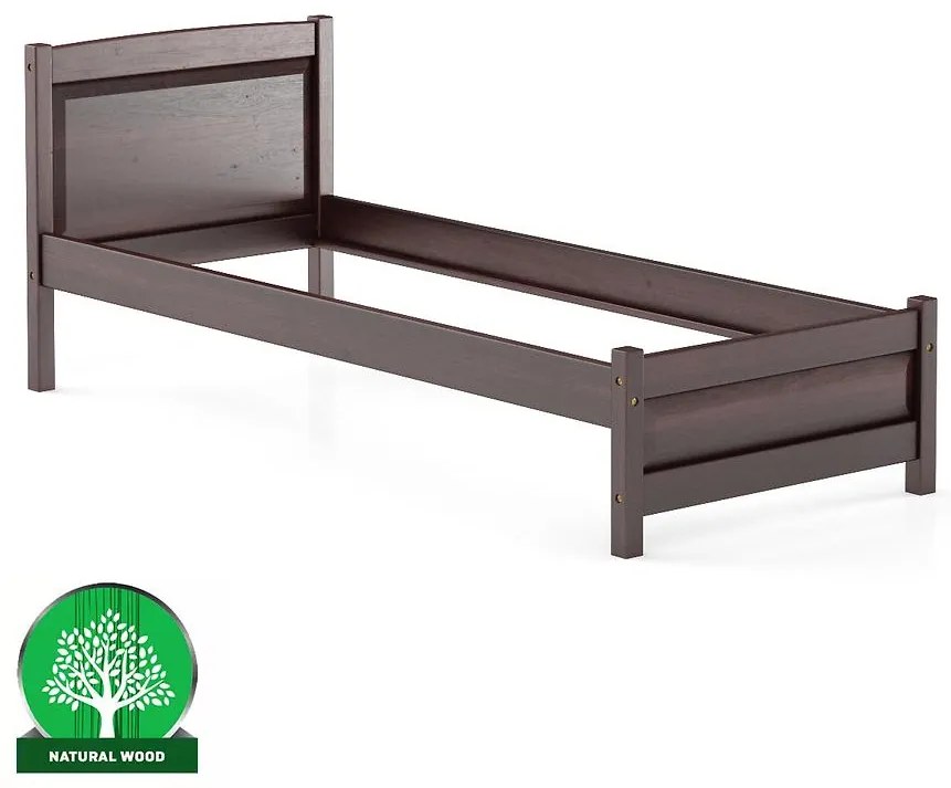 Posteľ borovica LK125–90x200 orech