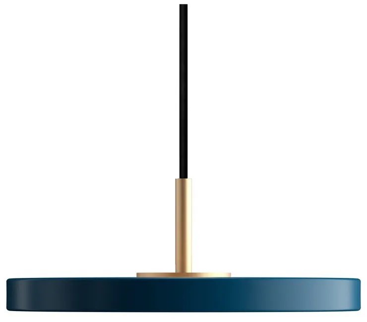 LED závesné svietidlo v petrolejovej farbe s kovovým tienidlom ø 15 cm Asteria Micro – UMAGE