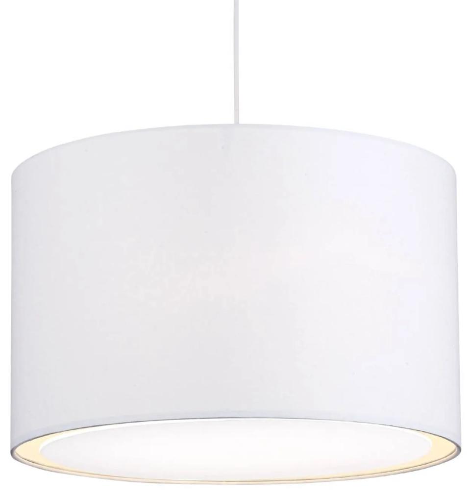 Klasicky-moderná závesná lampa Clarie, biela