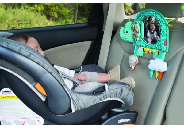 Infantino - Závesný pult s aktivitami a zrkadlom slon