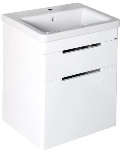 Sapho Sapho, ELLA umývadlová skrinka 46,5x65x38,5cm, 2x zásuvka,biela (70052), EL052-3030