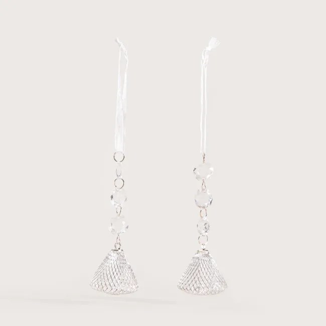 Závesná vianočná dekorácia BIJOU kužely 754029 (2 ks)