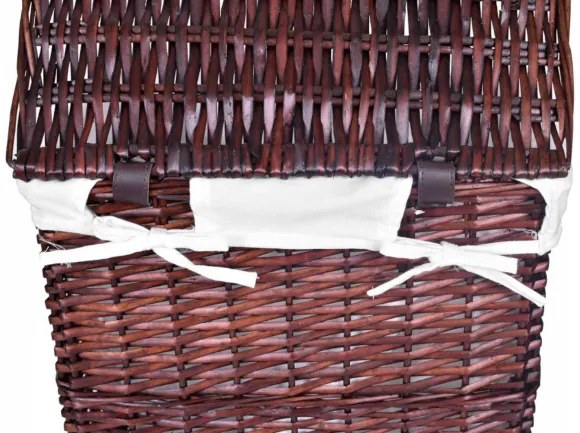 Sada košov na bielizeň hnedá 72 l a 114 l