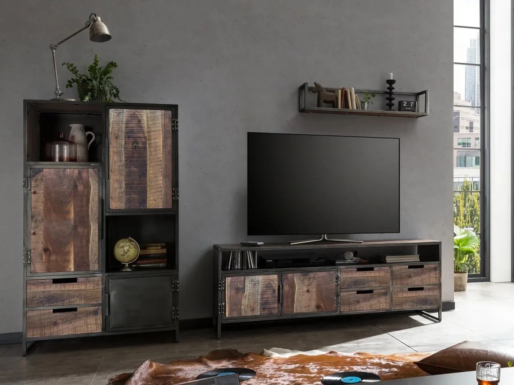 furniture-nabytek.cz - Komoda York dřevo akácie a kov