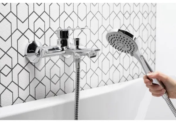 KFA Armatura 4424-510-00 - Vaňová sada s batériou AGAT lesklý chróm