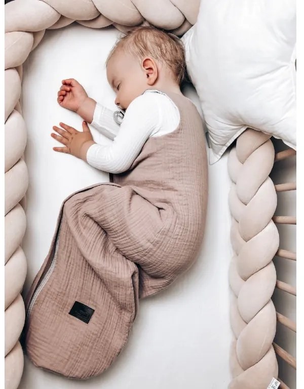 Obojstranný ľahký mušelínový spací vak Rose 4 – 24 mesiacov M