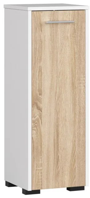 Kúpeľňová skrinka FIN S30 1D biela / sonoma
