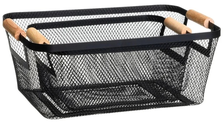 Drôtené kovové košíky v súprave 2 ks 33x21x14 cm – Casa Selección