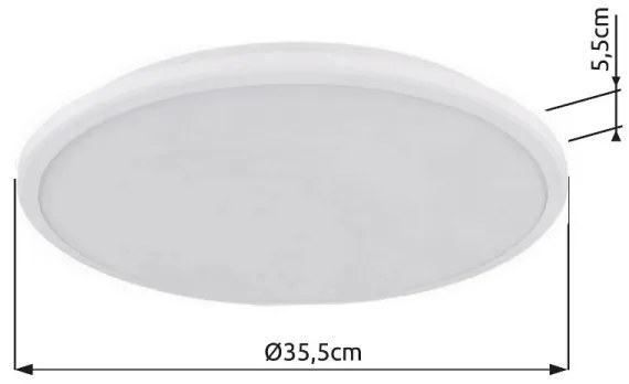 Globo 41569-18W - LED Stropné svietidlo XANDER LED/18W/230V 3000K pr. 35 cm biela