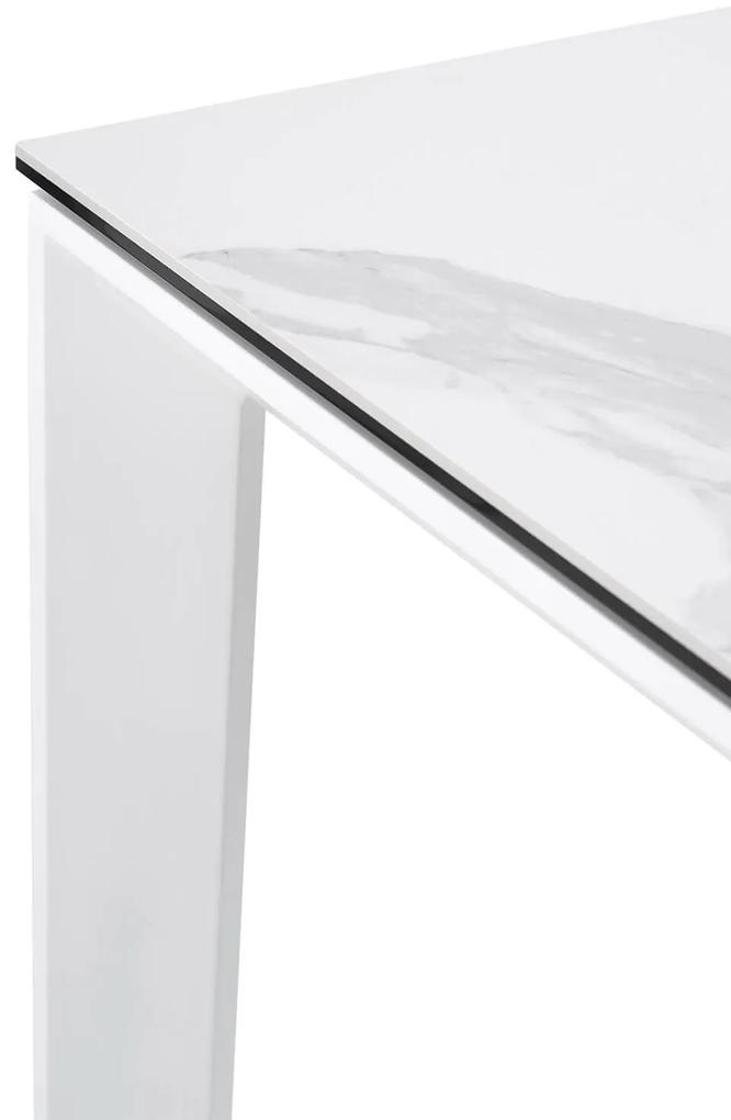 Rozkladací stôl sallie 160 (240) x 90 cm biely MUZZA