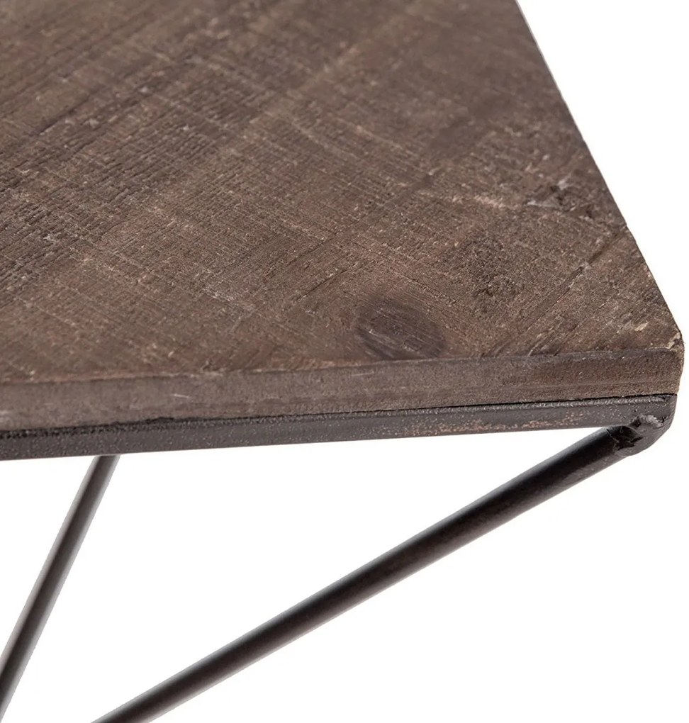 Nástenná dvojpolička Wro smrek/čierna