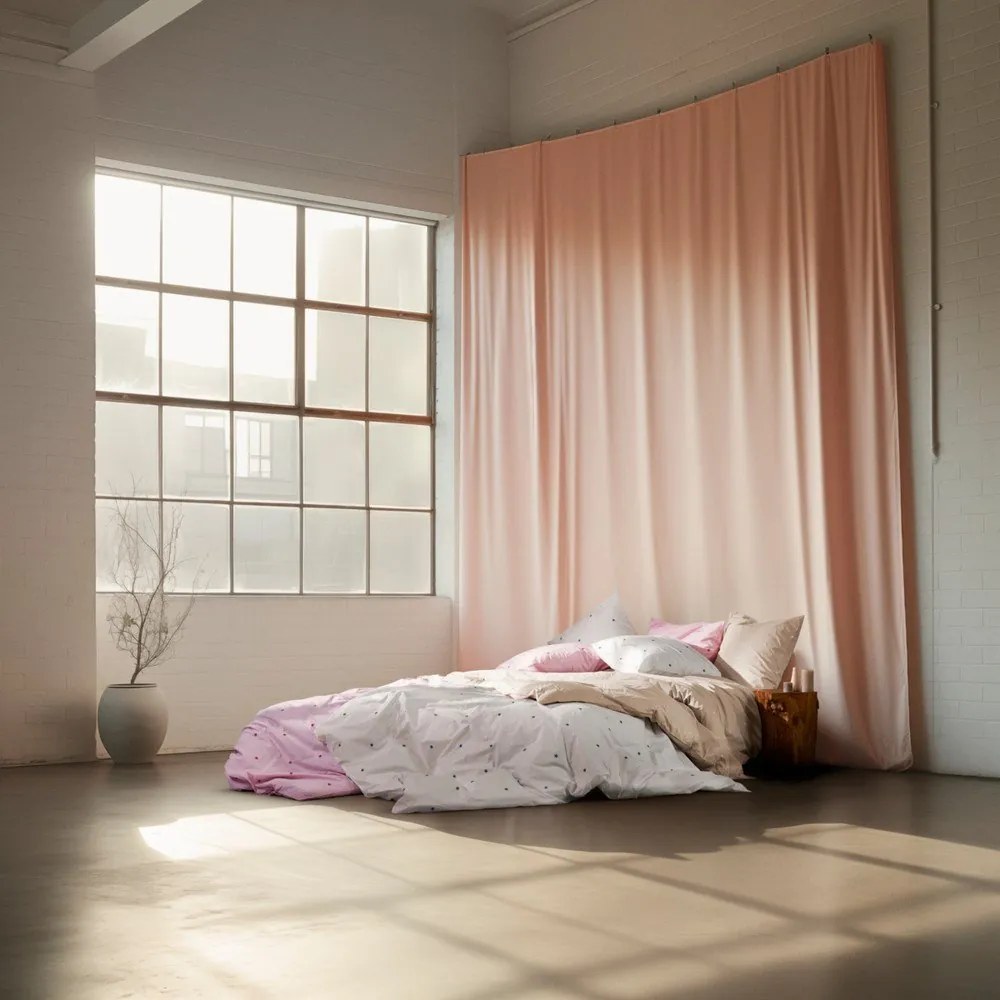 Biele obliečky na jednolôžko z bavlneného perkálu 140x200 cm Daisy – JUNA