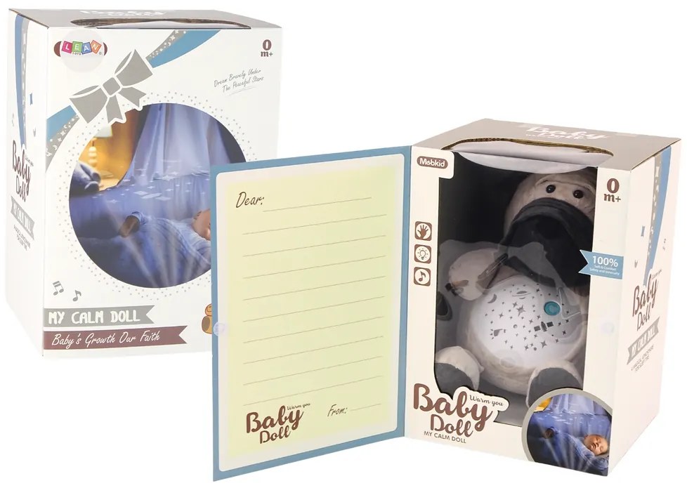Lean Toys Detský projektor s melódiami - psík