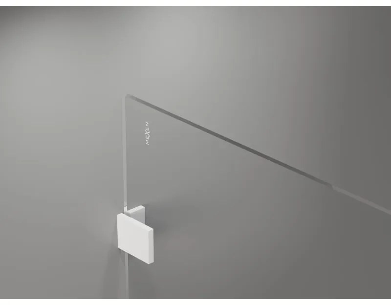 Mexen Lunar sprchová stena pravá 80 x 200 cm, 8mm číre sklo, biela, 830-080-000-20-00-P