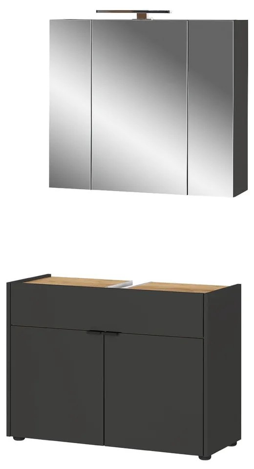 Antracitová kúpeľňová zostava Forano – Germania