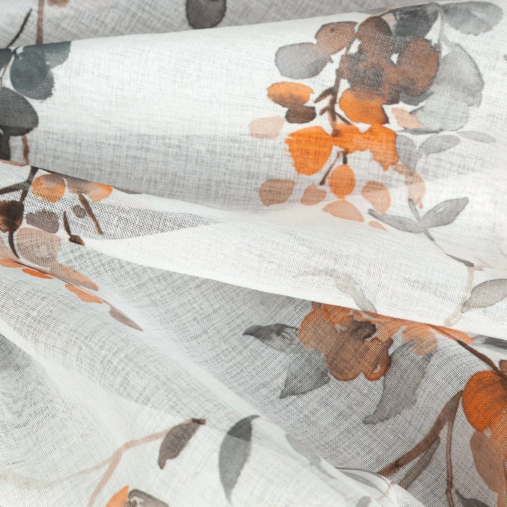 ZÁVES NA KRÚŽKOCH RIKI 140X250 CM KVETY