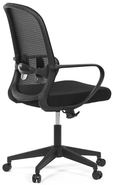 Autronic BONTEC Kancelárska stolička, hojdací mechanizmus, čierna látka, KA-S424 BK Farba: Čierna