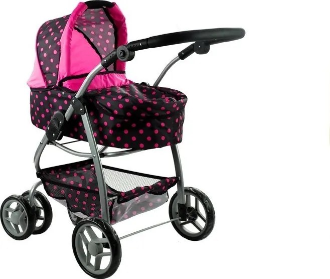 Kočík pre bábiky Alice Deep, kočík, prenosná postieľka 2v1