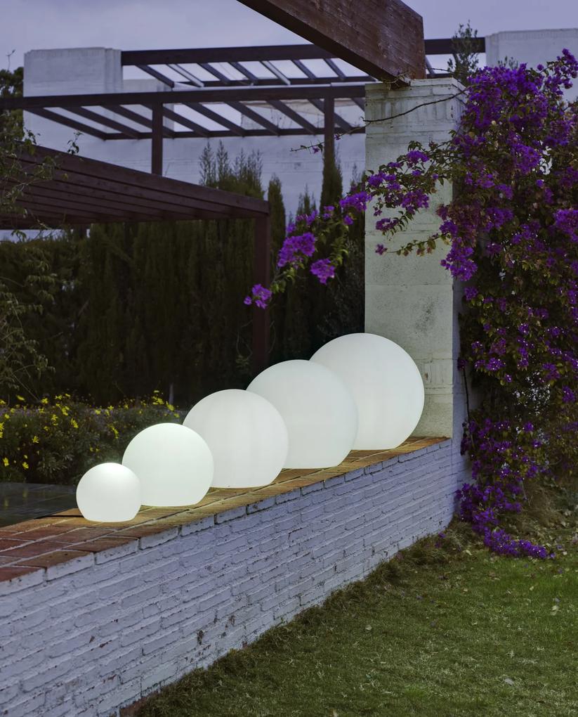 Záhradná lampa Buly 50 Smarttech, solárna – biela
