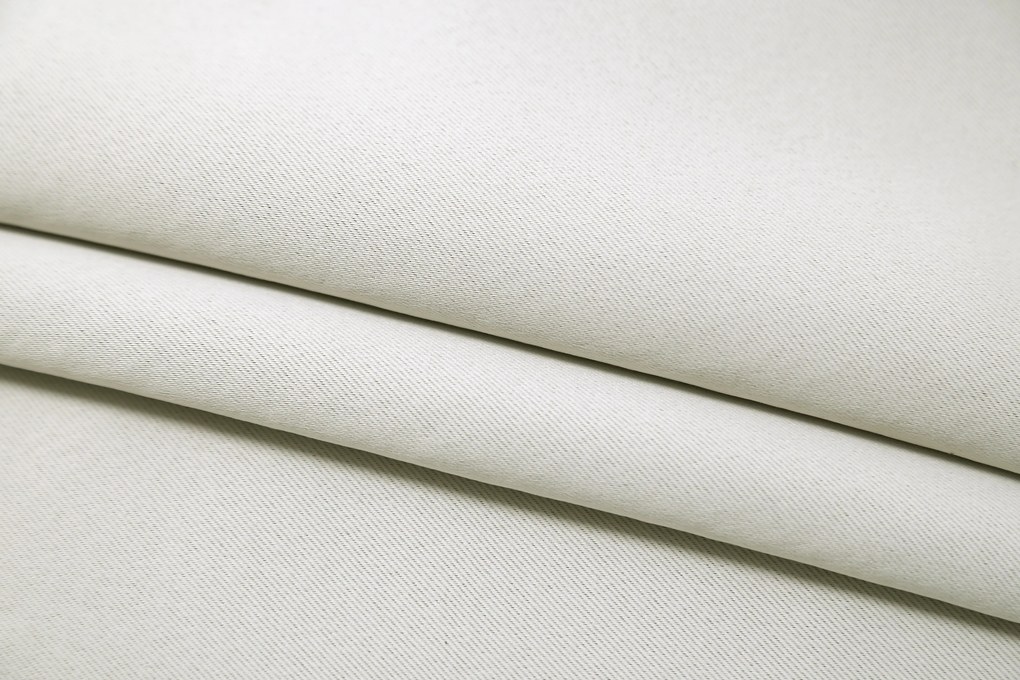 Bielo-krémový záves OXFORD 140x250 cm Zavesenie: Kovové krúžky