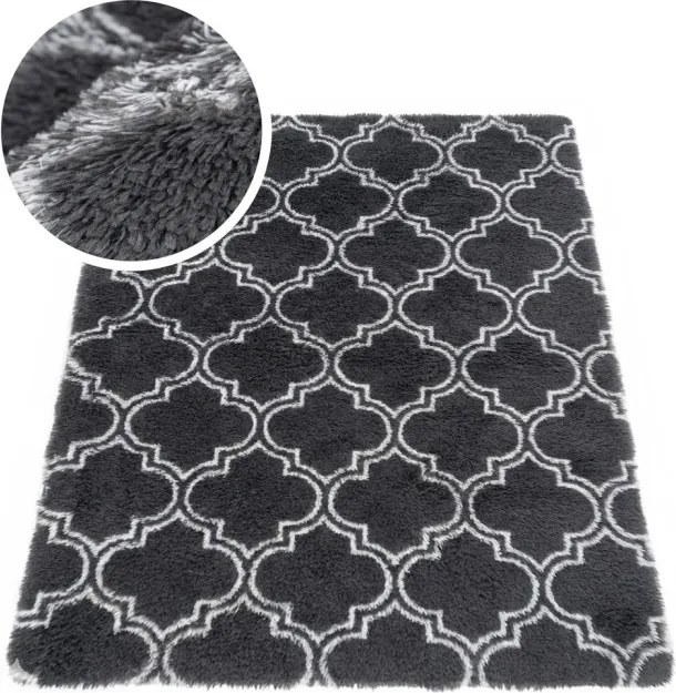 Protišmykový koberec DECOR sivý