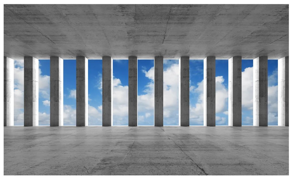 Gario Fototapeta Betónové stĺpy a nebo Veľkosť: 200 x 135 cm, Materiál: Vliesová
