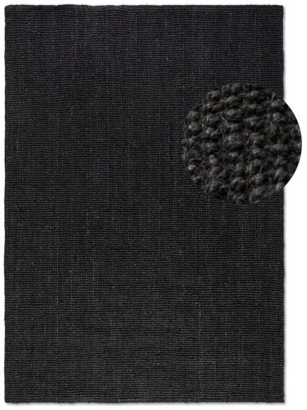 Koberec Hanse Home Bouclé Jaipur čierny