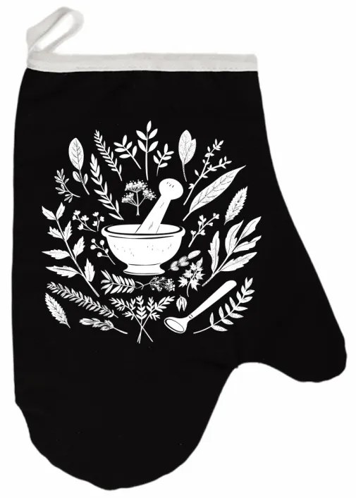 Kuchynská rukavica Herbcrush EMI, sivá