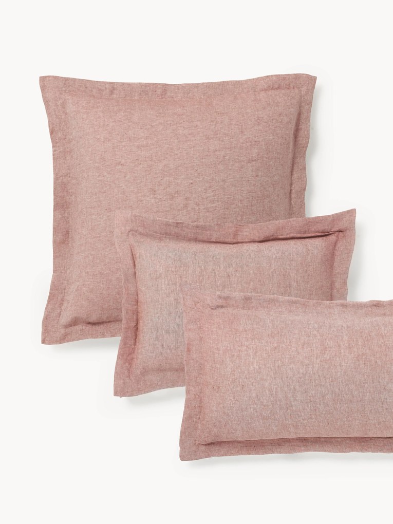 Ľanová obliečka na vankúš s lemom Linna