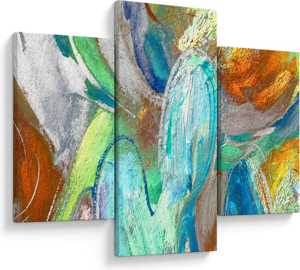 Obraz - Farebná abstrakcia (90x60 cm)