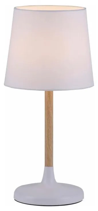 Leuchten Direkt 14423-16 - Stolná lampa NIMA 1xE14/40W/230V biela