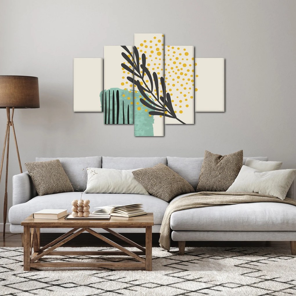Obraz - Abstraktné listy N⁰3 (150x105 cm)