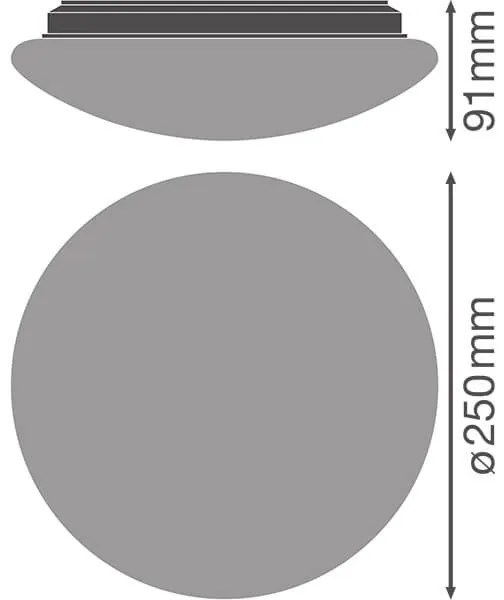 LED stropný plafón SURFACE CIRCULAR 25 cm 13W 920lm 3000K IP44 LEDVANCE