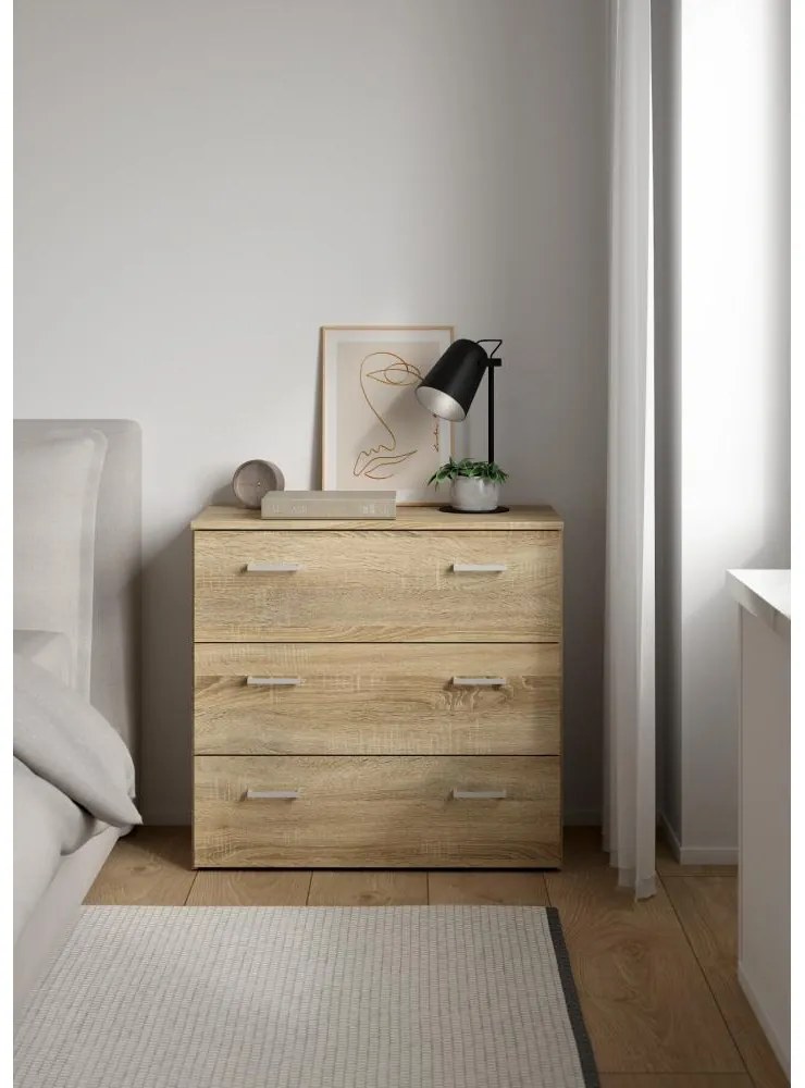 Komoda GARBO 3, dub Sonoma
