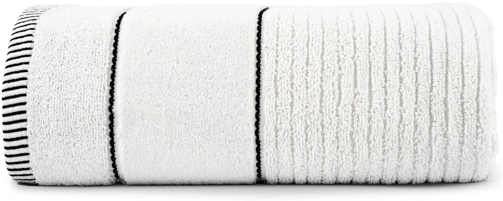 Uterák Teo Biely 50x90 cm – mäkký, savý, luxusná bavlna, 470 gsm