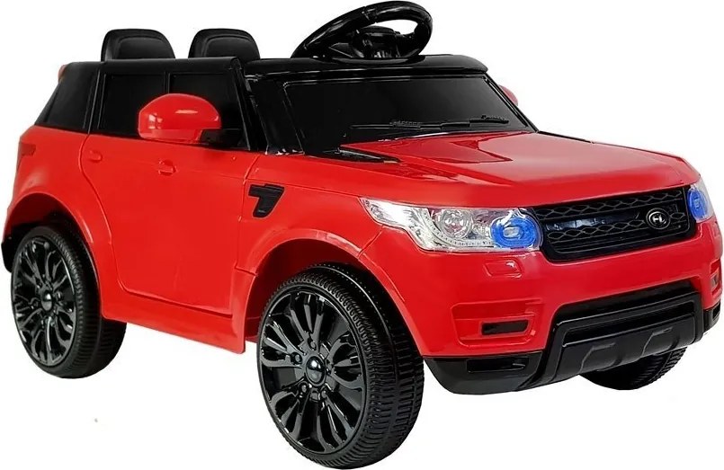 LEAN CARS Elektrické autíčko HL1638 s diaľkovým ovládaním, MP3 a LED svetlom červené