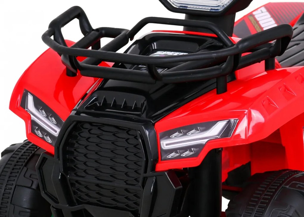 Ramiz Detská štvorkolka na batérie Storm červená + motor 25W + MP3 USB + LED